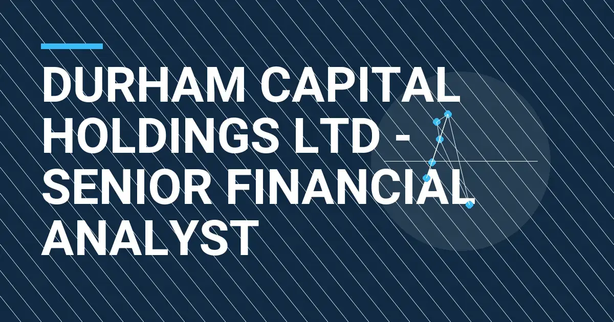 Durham Capital Holdings Ltd - Senior Financial Analyst